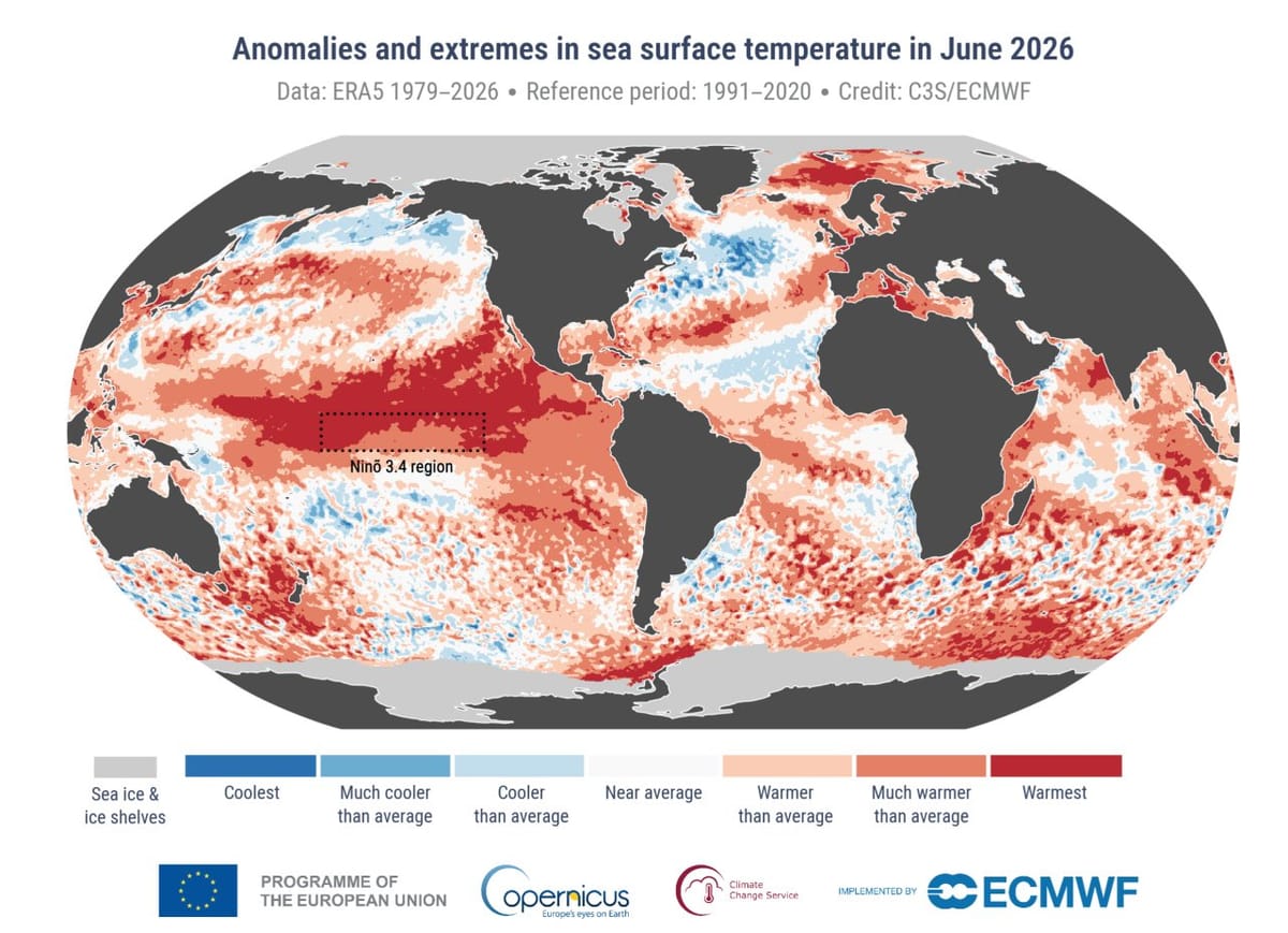 June 2026 is second-warmest June on record globally: Copernicus