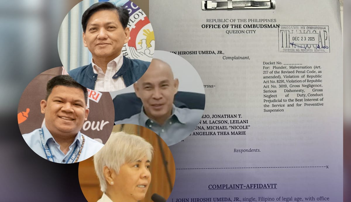 PESO chief files plunder, graft raps vs ex-Manila officials over ₱319.3M KASAMA funds