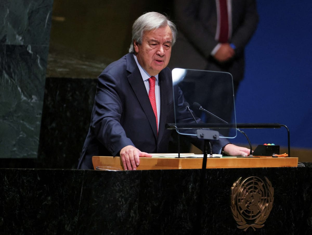 UN chief warns AI is developing faster than rules can keep up