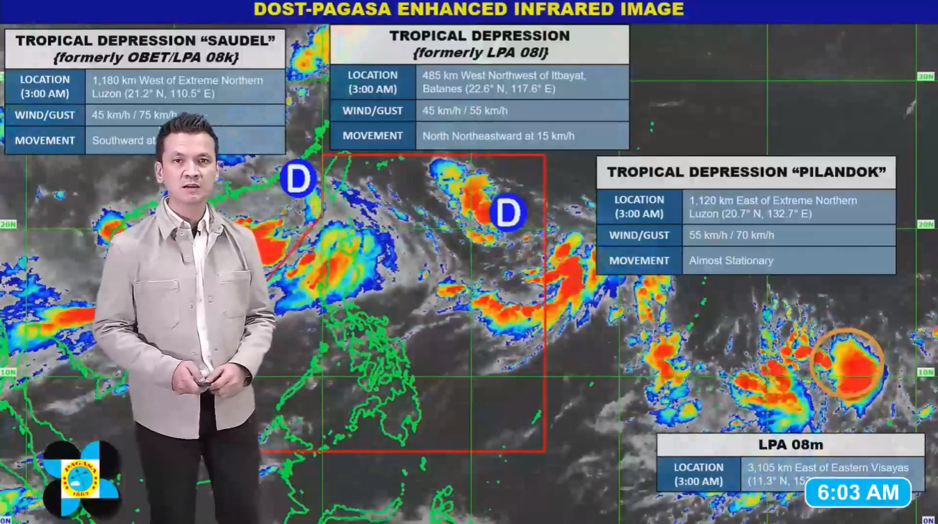 Three tropical cyclones enhancing southwest monsoon: PAGASA
