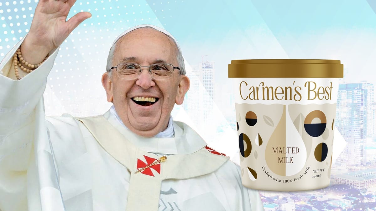 THE PAPAL SCOOP: Pope Francis, nag-‘sharon’ ng Pinoy ice cream?