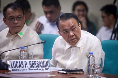 Former Executive Secretary Lucas Bersamin denies role in alleged P52-billion budget insertions