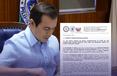 Isko Moreno orders price freeze in Manila amid Super Typhoon Uwan