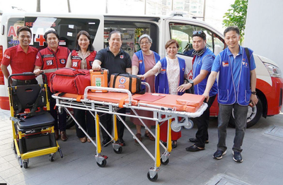 Philippine Red Cross chief wants ambulance fleet more than doubled, from 180 to 400 units, to reach more Filipinos