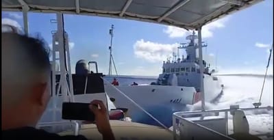 Dalawang barko ng China nagbanggaan habang hinahabol mga Pilipinong mangingisda; PCG nag-alok ng tulong