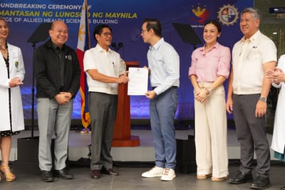 Isko Moreno thanks PBBM for support as Manila breaks ground on PLM allied health sciences building