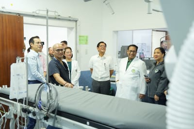 Marcos, Isko inspect Bagong Ospital ng Maynila after PLM allied health building groundbreaking